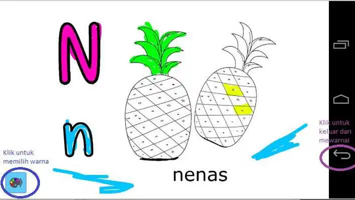 Play Ayo Mewarnai Gambar dan Huruf