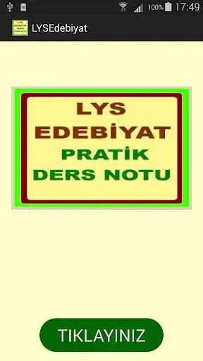 Play AYT YKS Edebiyat Ders Notu  and enjoy AYT YKS Edebiyat Ders Notu with UptoPlay