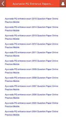 Play Ayurveda PG Entrance Papers