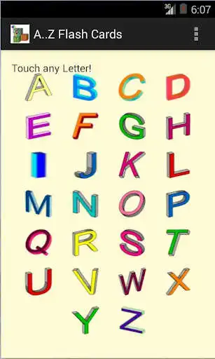 Play A..Z Letters Flash Cards  and enjoy A..Z Letters Flash Cards with UptoPlay