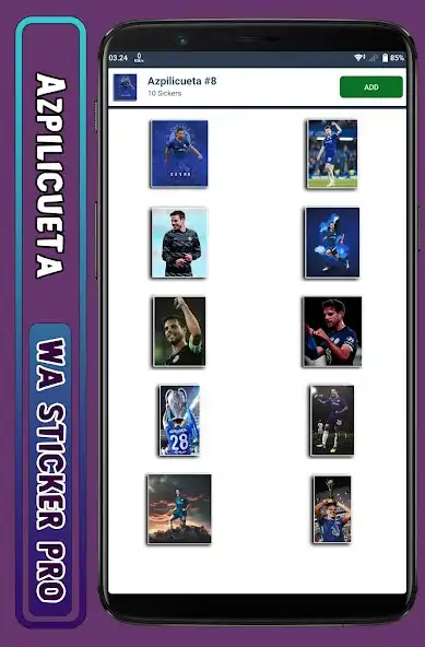 Play Azpilicueta - WA Sticker Pro as an online game Azpilicueta - WA Sticker Pro with UptoPlay