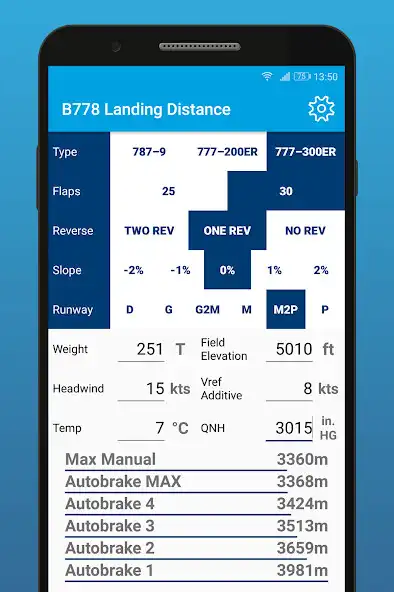 Play B777 B787 Landing Distance Calculator as an online game B777 B787 Landing Distance Calculator with UptoPlay