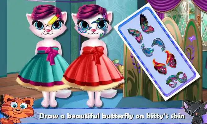 Play Baby Cat Colored Drawing
