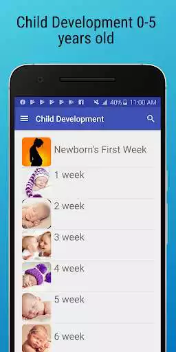 Play Baby Development Week by Week as an online game Baby Development Week by Week with UptoPlay