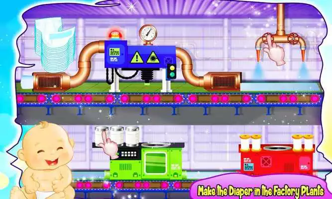Play Baby Diaper Factory