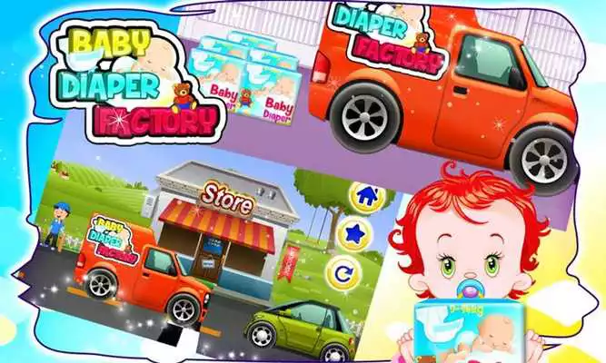 Play Baby Diaper Factory