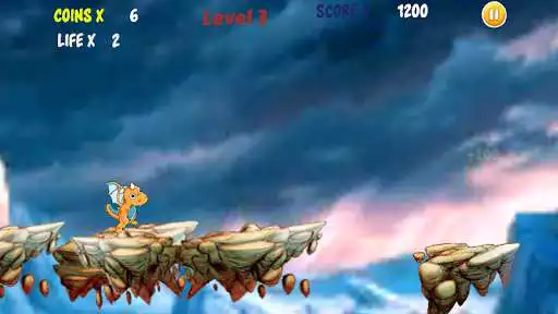 Play Baby Dragon Run as an online game Baby Dragon Run with UptoPlay