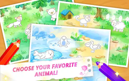 Play Baby drawing for kids - easy animal drawings as an online game Baby drawing for kids - easy animal drawings with UptoPlay