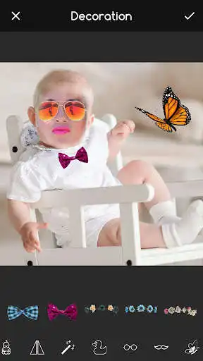 Play Baby Funny Face Camera as an online game Baby Funny Face Camera with UptoPlay