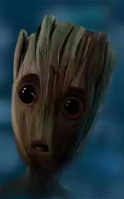 Play Baby Groot Wallpaper Art