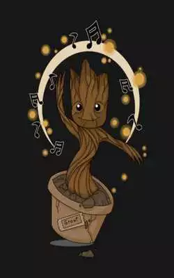 Play Baby Groot Wallpaper Art