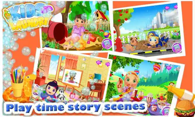 Play Baby Kids Laundry Time