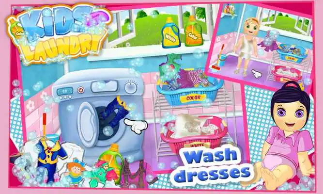 Play Baby Kids Laundry Time
