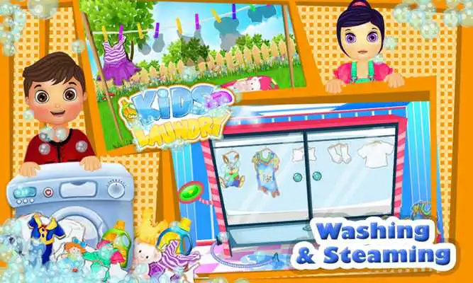 Play Baby Kids Laundry Time