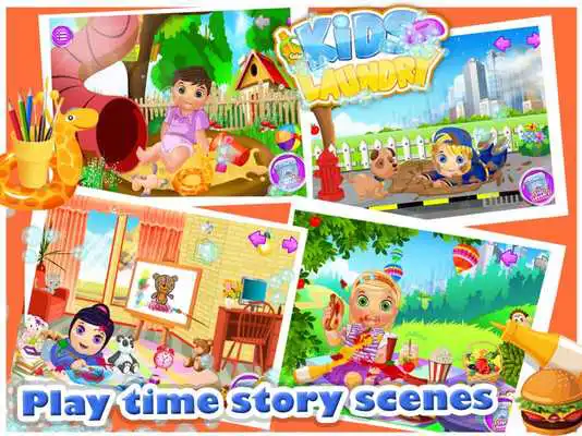 Play Baby Kids Laundry Time