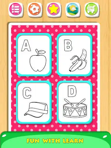 Play Baby Learning Draw And Color Book as an online game Baby Learning Draw And Color Book with UptoPlay