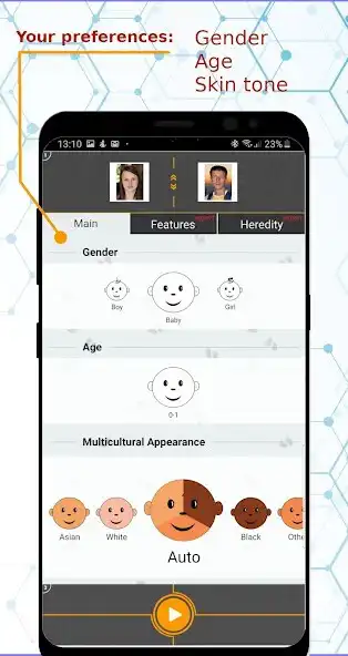 Play BabyMaker Predicts Babys Face as an online game BabyMaker Predicts Babys Face with UptoPlay