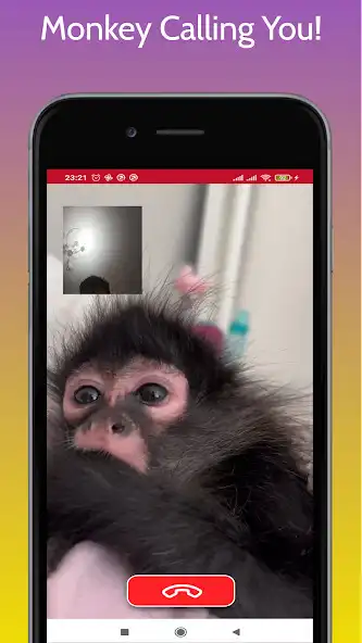 Play Baby Monkey Fake Video Call as an online game Baby Monkey Fake Video Call with UptoPlay