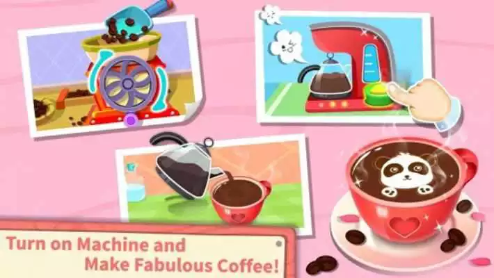 Play Baby Pandas Café- Be a Host of Coffee Shop  Cook