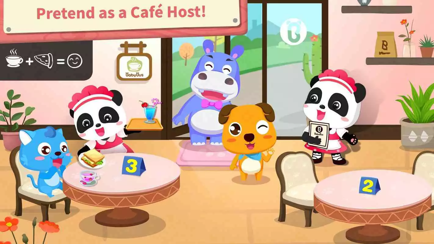 Play Baby Pandas Café- Be a Host of Coffee Shop  Cook