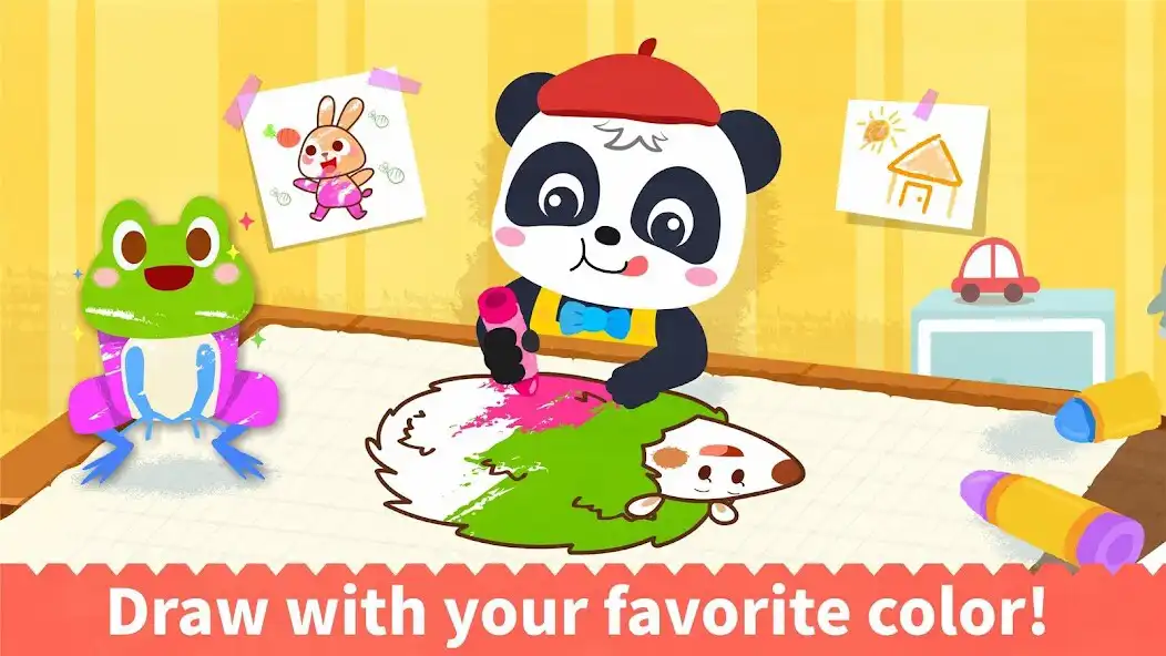 Play Baby Pandas Coloring Book as an online game Baby Pandas Coloring Book with UptoPlay