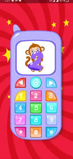 Play Baby Phone Game - Alphabets, Numbers and Rhymes as an online game Baby Phone Game - Alphabets, Numbers and Rhymes with UptoPlay