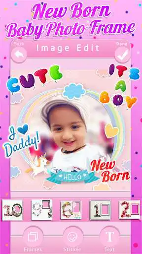 Play Baby Photo Editor - Cute Baby Photo Frames as an online game Baby Photo Editor - Cute Baby Photo Frames with UptoPlay