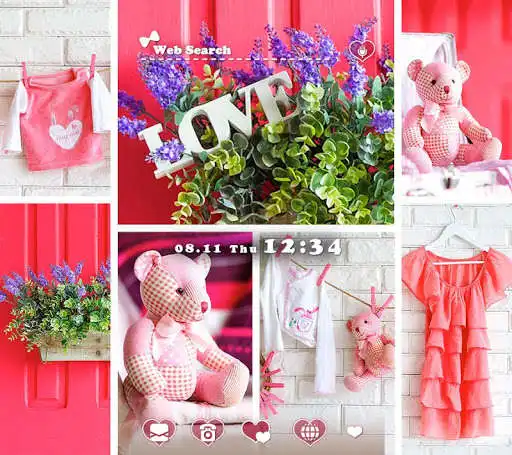 Play Baby Pink Theme +HOME  and enjoy Baby Pink Theme +HOME with UptoPlay