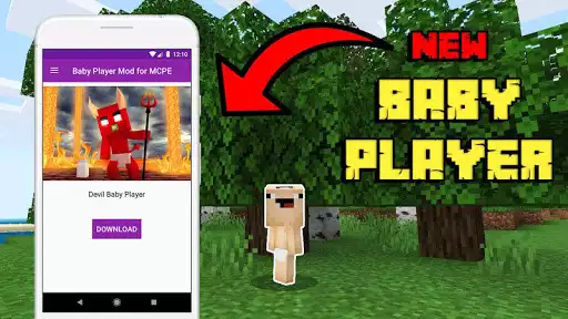 Play Baby Player Mod for Minecraft as an online game Baby Player Mod for Minecraft with UptoPlay