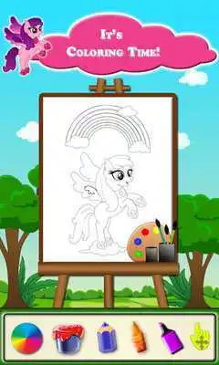 Play Baby Pony Kids Coloring Book