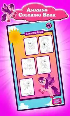 Play Baby Pony Kids Coloring Book