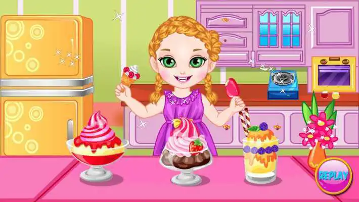 Play Baby Real Ice-Cream Girls Game