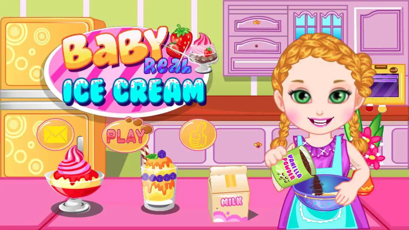 Play Baby Real Ice-Cream Girls Game