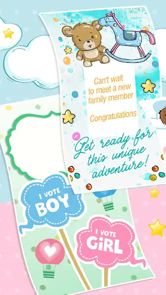 Play Baby Shower Invites Card Maker as an online game Baby Shower Invites Card Maker with UptoPlay