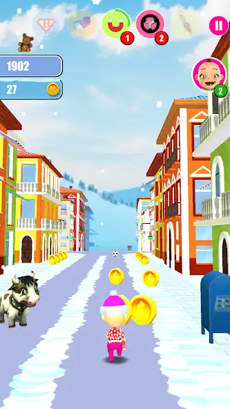 Play Baby Snow Run - Running Game  and enjoy Baby Snow Run - Running Game with UptoPlay