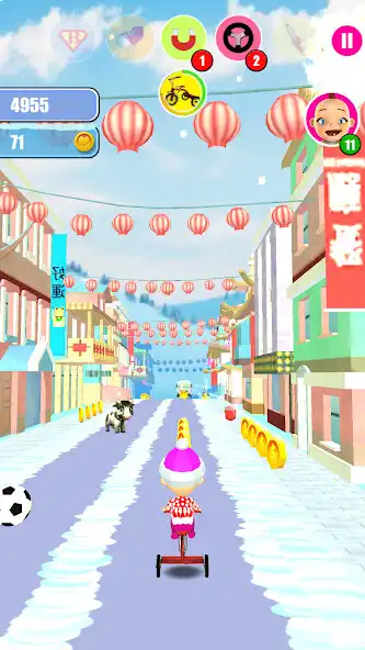 Play Baby Snow Run - Running Game as an online game Baby Snow Run - Running Game with UptoPlay