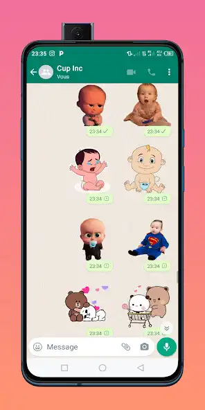Play Baby Sticker - WASticker 2023 as an online game Baby Sticker - WASticker 2023 with UptoPlay