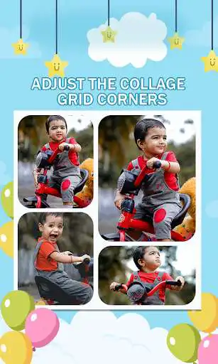 Play Baby Story Pic Editor Milestone Collage Maker as an online game Baby Story Pic Editor Milestone Collage Maker with UptoPlay