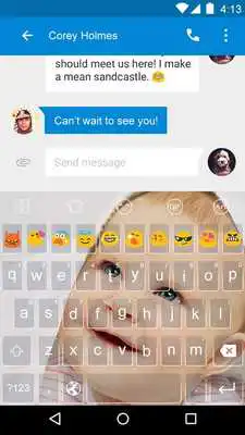Play Baby Theme-Love Emoji Keyboard