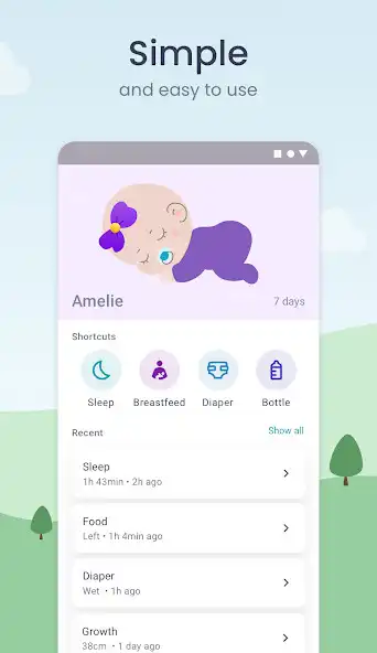 Play Baby Tracker: Sleep  Feeding as an online game Baby Tracker: Sleep  Feeding with UptoPlay