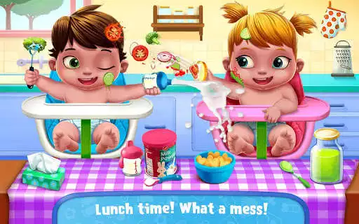 Play Baby Twins - Newborn Care as an online game Baby Twins - Newborn Care with UptoPlay