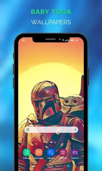 Play Baby Yoda Wallpapers Star as an online game Baby Yoda Wallpapers Star with UptoPlay