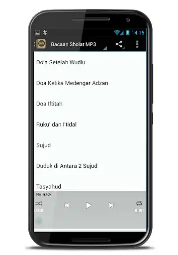 Play Bacaan Sholat Teks dan MP3 as an online game Bacaan Sholat Teks dan MP3 with UptoPlay