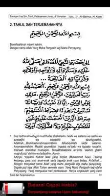 Play Bacaan Tahlil  Terjemahannya