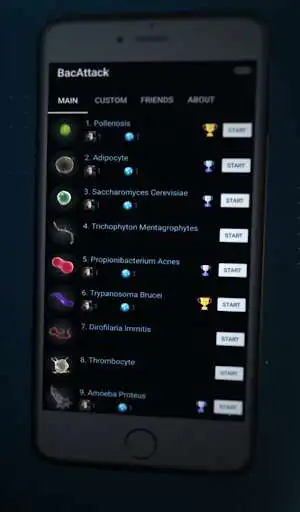 Play BacAttack (Bacteria/Virus Attack)  and enjoy BacAttack (Bacteria/Virus Attack) with UptoPlay