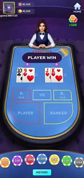 Play Baccarat Sim  and enjoy Baccarat Sim with UptoPlay