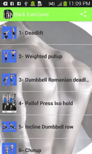 Play Back exercises  and enjoy Back exercises with UptoPlay