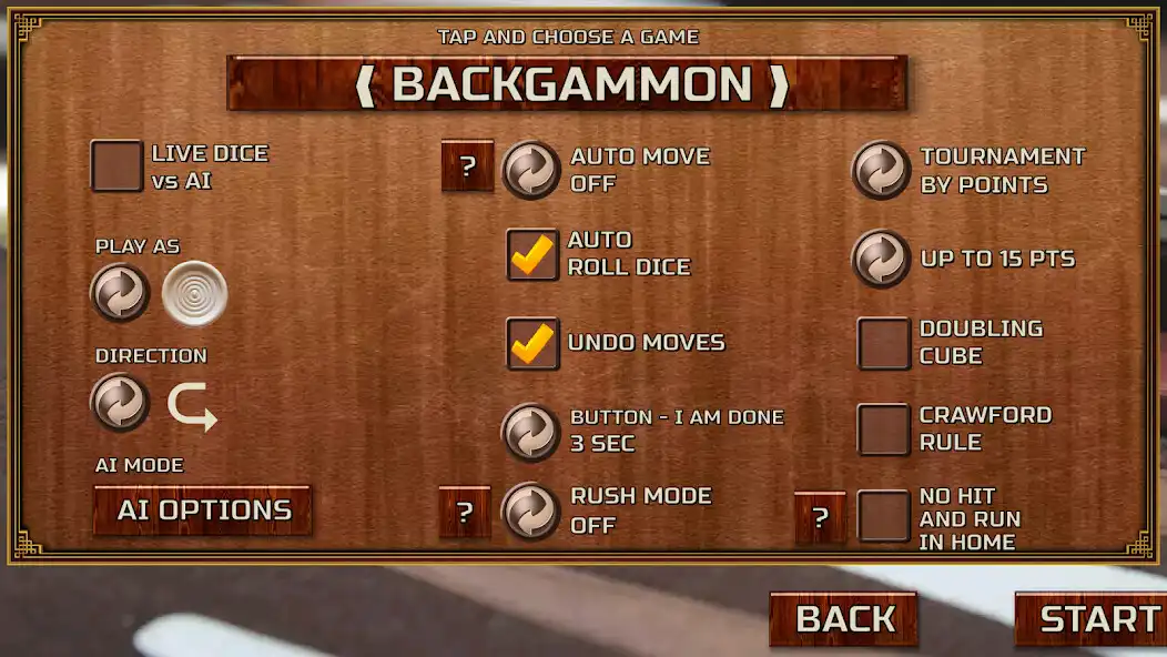 Play Backgammon Games - USA as an online game Backgammon Games - USA with UptoPlay
