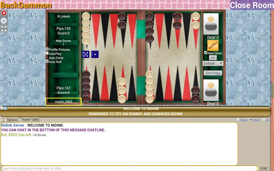 Play Backgammon Nidink as an online game Backgammon Nidink with UptoPlay