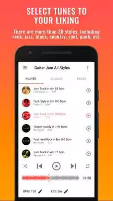 Play Backing Tracks Guitar Jam